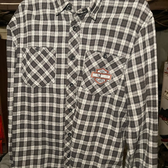 Harley-Davidson Plaid Flannel Button Down - Picture 4 of 8